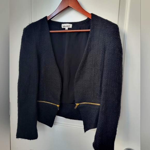 Lady Dutch tweed black Blazer - Picture 1 of 6
